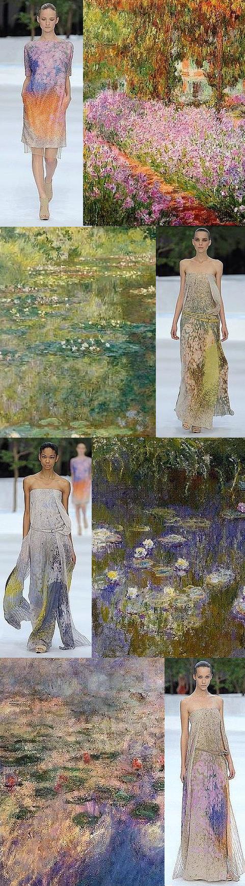 Moda e Arte - Albert Kriemler para Akris 2009 - Monet